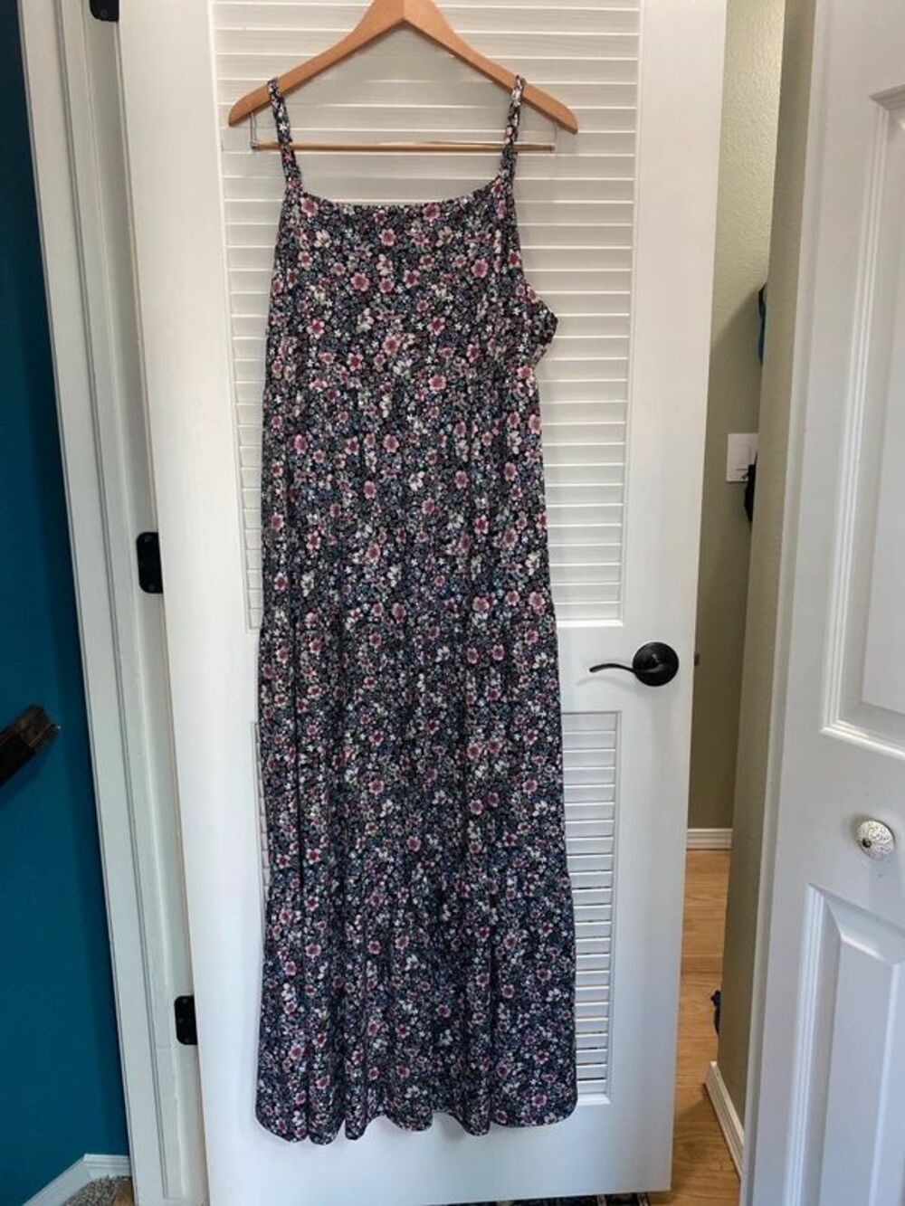 SO. Floral Tiered Cami Maxi Dress - Size 2X